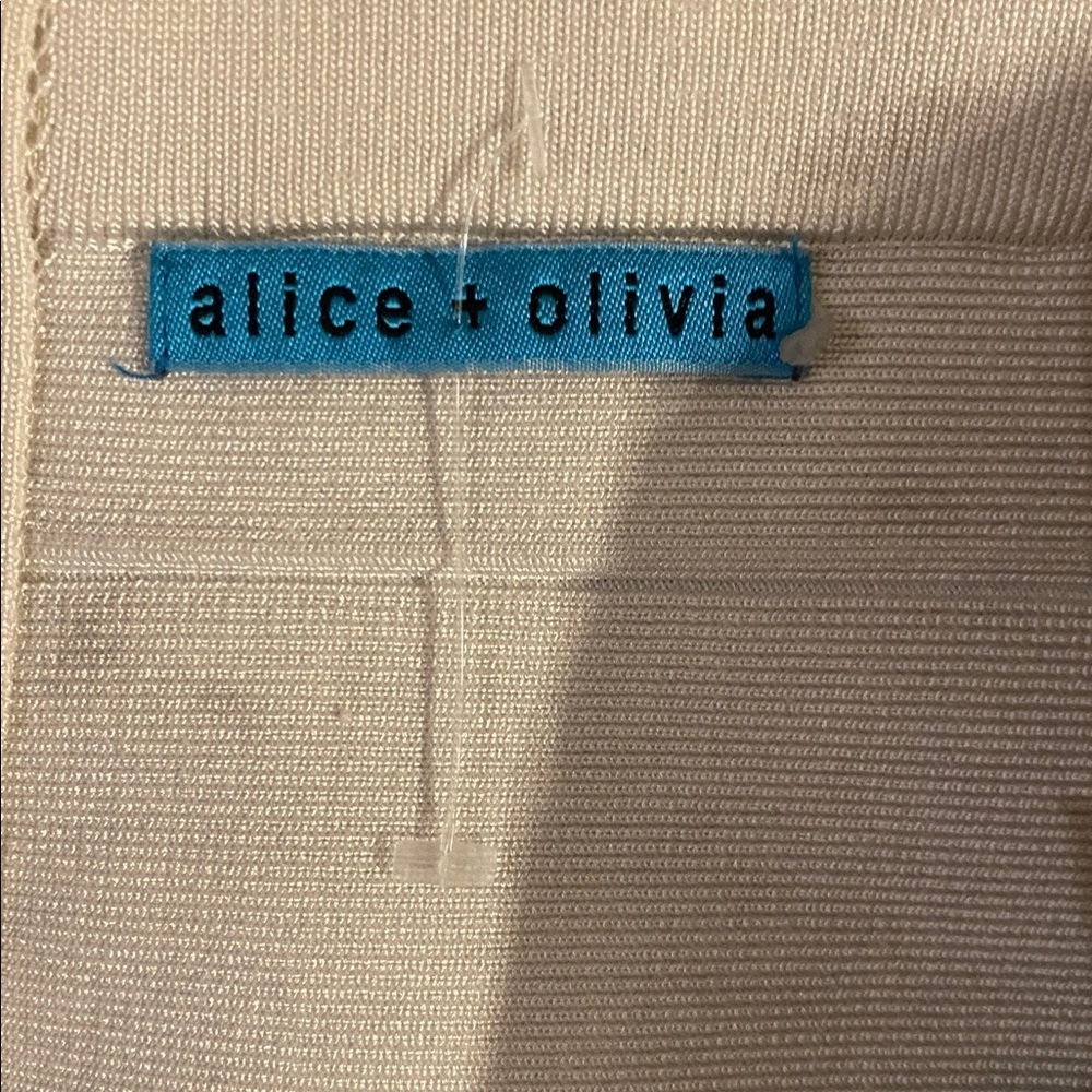 Alice + Olivia Black and White Textured Pencil Skirt L - Picture 3 of 4